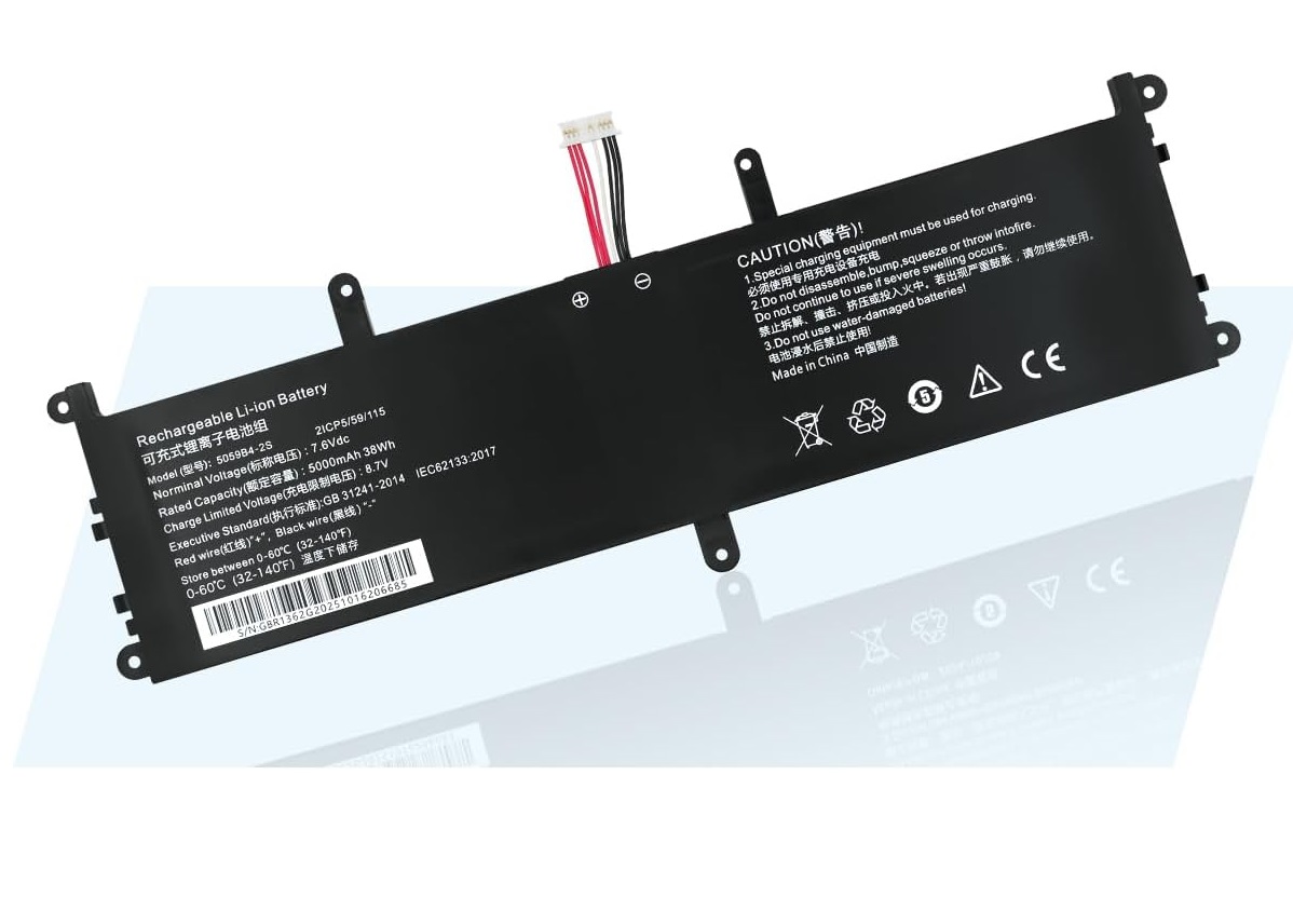 (image for) 5059B4-2S Chuwi GemiBook 13.3 Inch CWI528, Pro 14 CWI529 7.6V 38Wh compatible battery
