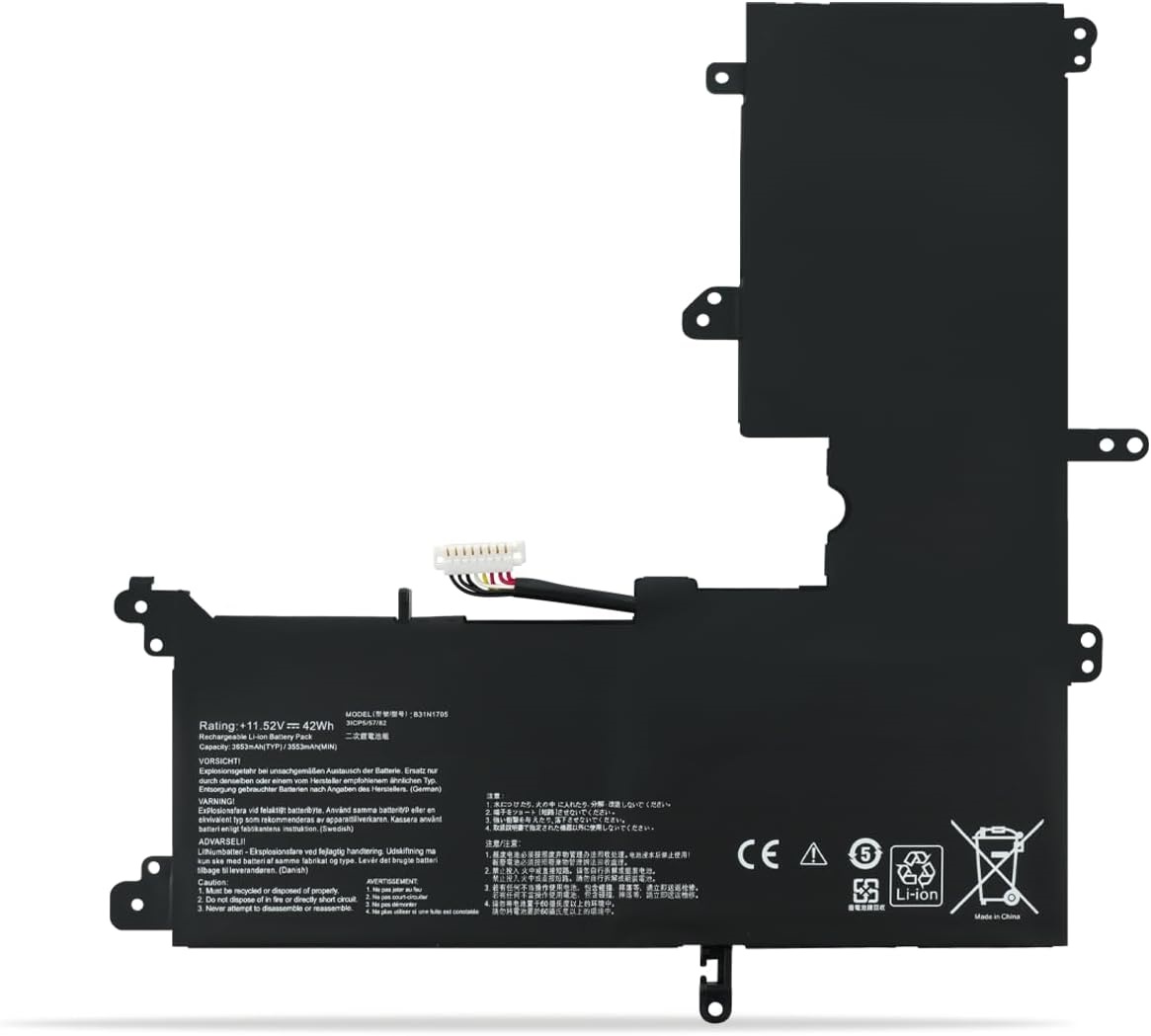 B31N1705 ASUS VivoBook Flip Q405UA Q405UA-BI5T5 Q405UA-BI5T7 ZenBook Flip 14 UX460UA 3ICP5/57/80 compatible battery B31N1705 ASUS VivoBook Flip Q405UA Q405UA-BI5T5 Q405UA-BI5T7 ZenBook Flip 14 UX460UA 3ICP5/57/80 compatible battery