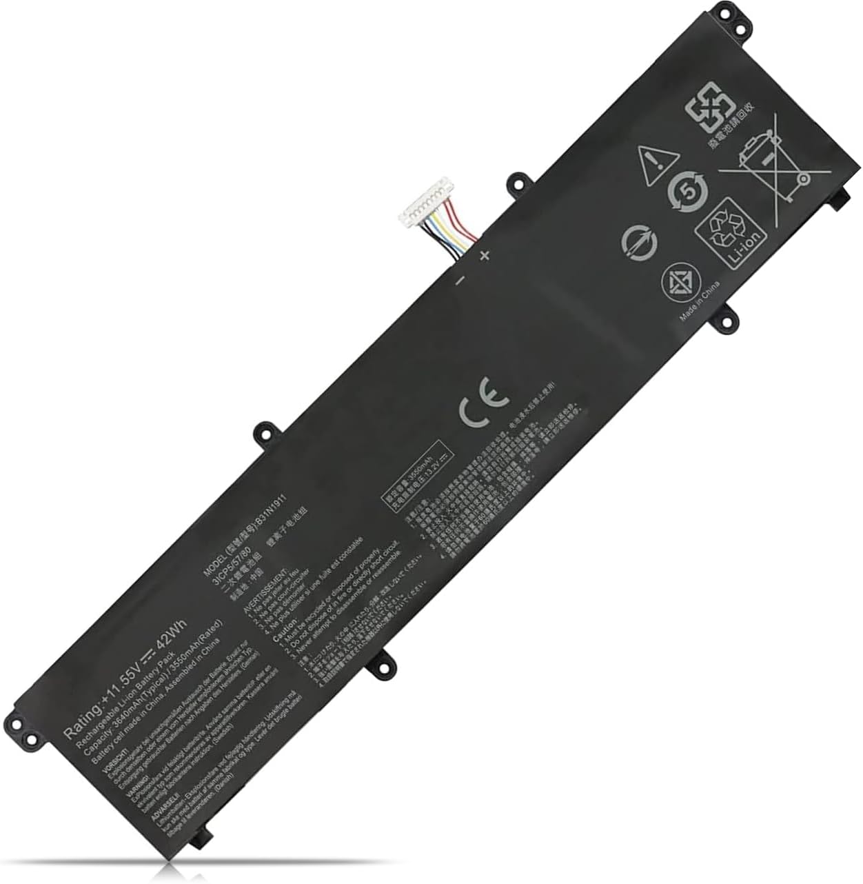 B31N1911 B0B200-03580300 Asus X413FF VivoBook Flip 14 TM420IA-EC147 compatible battery