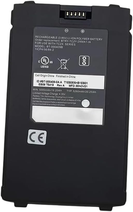 (image for) BT-000409A BTRY-TC2Y-1XMA1-01 Zebra TC21 TC26 