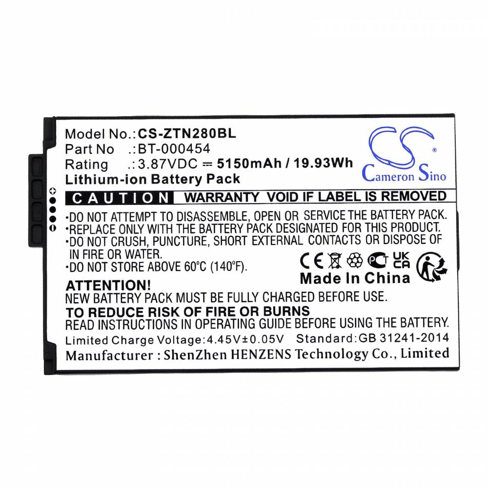 (image for) BT-000454 Zebra BTRY-TC1X-1XMA1-1A Zebra TC15 TN28 U30 