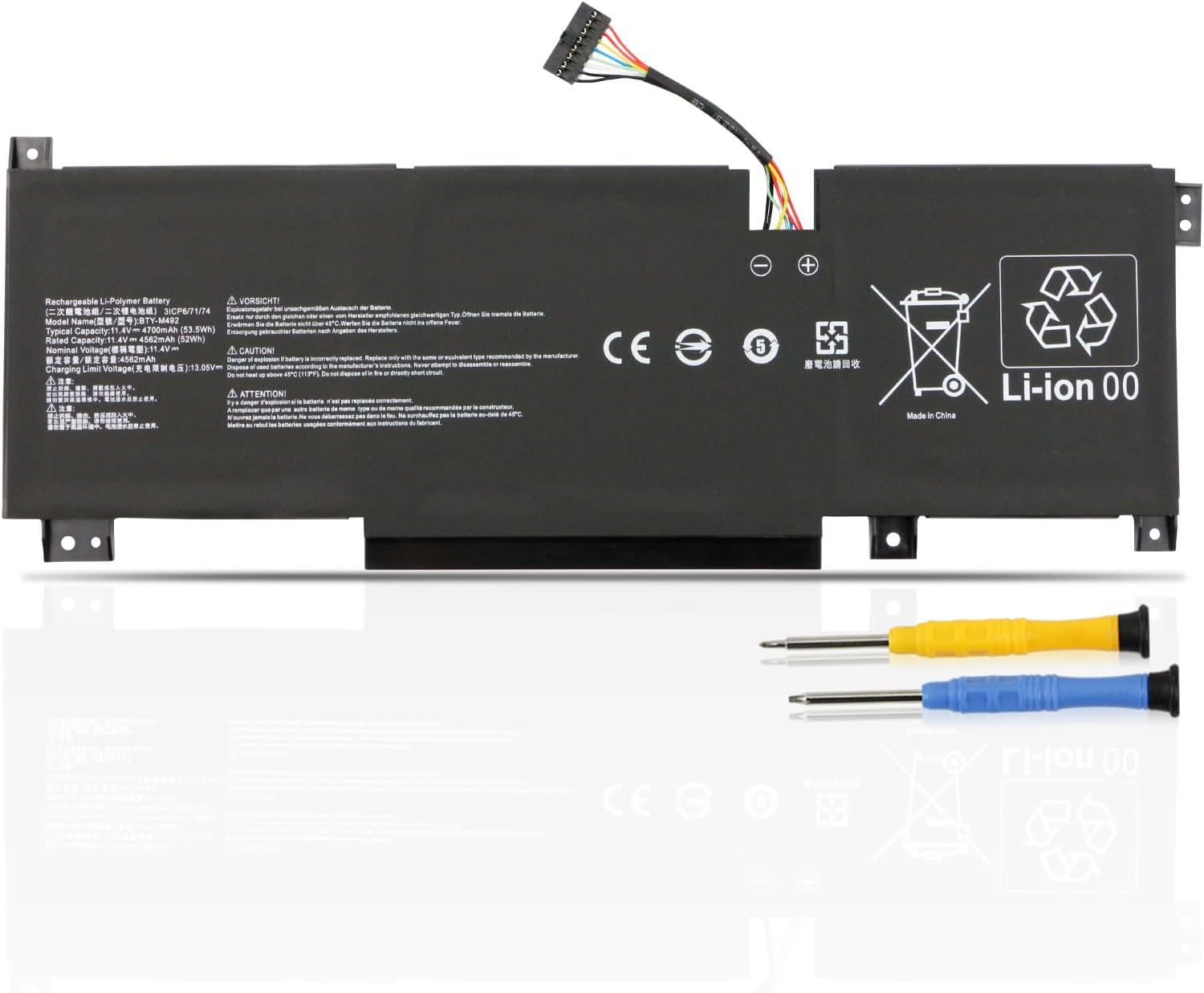 (image for) MSI Katana WF66 WF76 11UI 11UI 11UJ BTY-M492 3ICR6/71/74