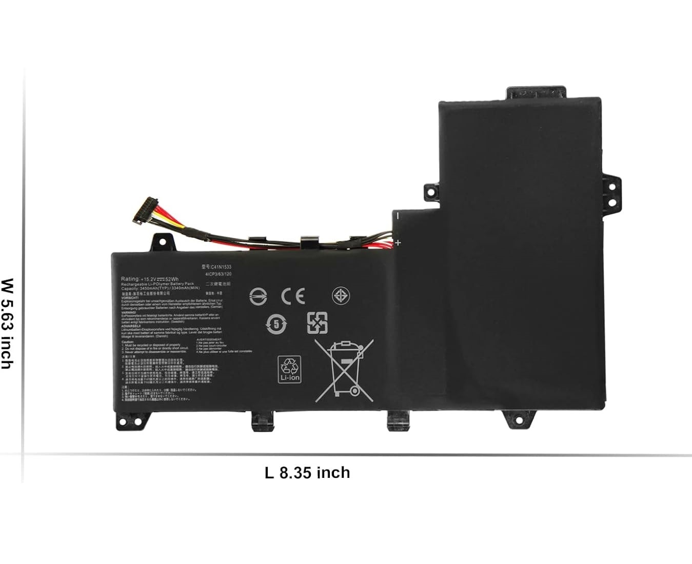 C41N1533 ASUS Q524U Q534U Q534UX-BHI7T19 replacement battery