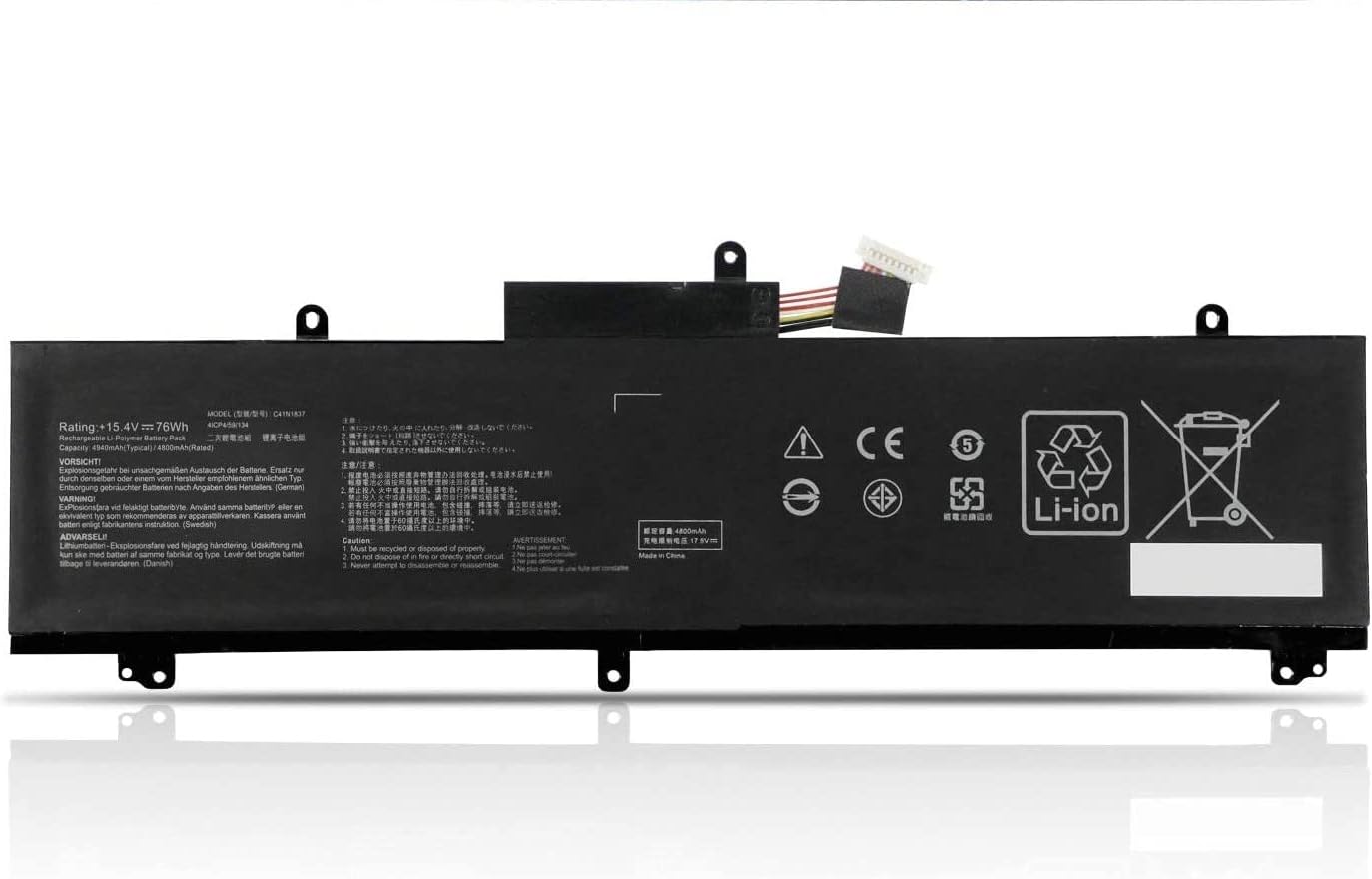 C41N1837 ASUS ROG Zephyrus GU502 GU502DU GU502GV GU502LU GU502LW GU502LV GX502LXS GX532GV GX532GW compatible battery