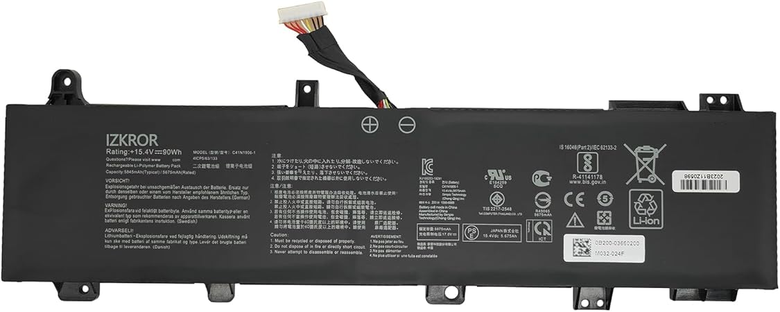 (image for) C41N1906-1 B0B200-03620000 0B200-03590000 ASUS ROG Zephyrus Duo 15 GX550 TUF replacement battery