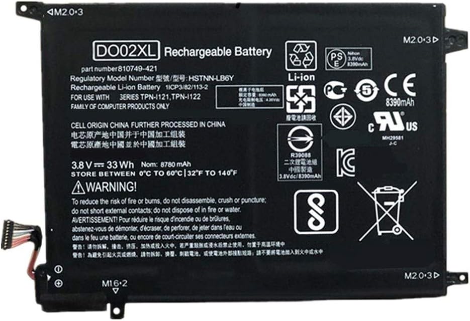 HP Pavilion X2 10-J025TU 810749-421 810985-005 DO02XL HSTNN-LB6Y TPN-I121 TPN-I122 compatible battery