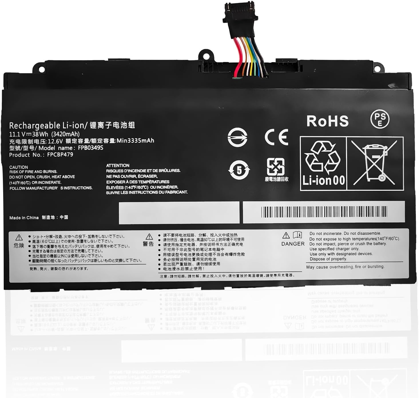 (image for) FPCBP479 FPB0326S FPB0349S FUJITSU Stylistic Q616 Q665 Q738 Q739 CP690859 replacement battery
