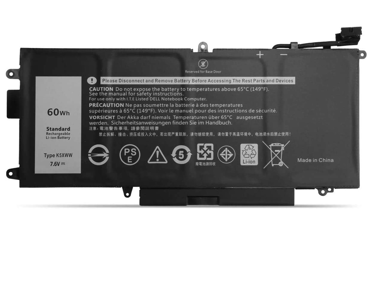 (image for) 7.6V 60Wh K5XWW Dell Latitude 5289 7389 7390 E5289 P29S001 P29S002 2-in-1