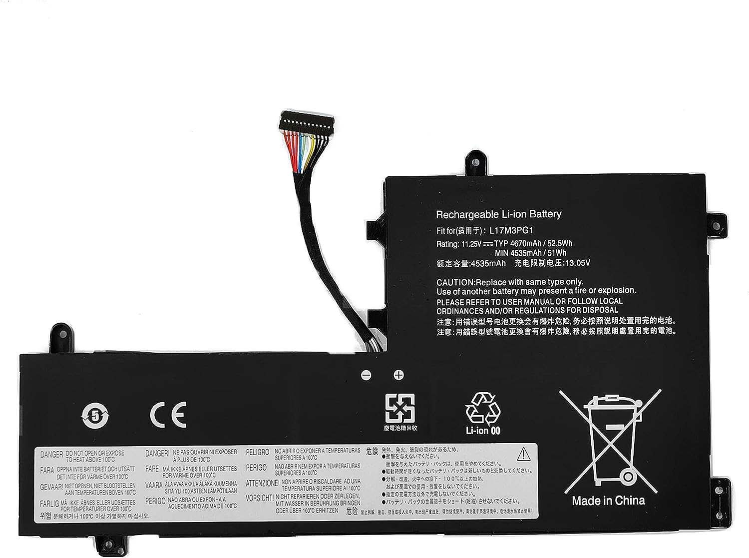 (image for) 11.25V L17M3PG3 L17M3PG1 Lenovo Y530 Y530-15ICH Y7000 Y7000P SB10W6711