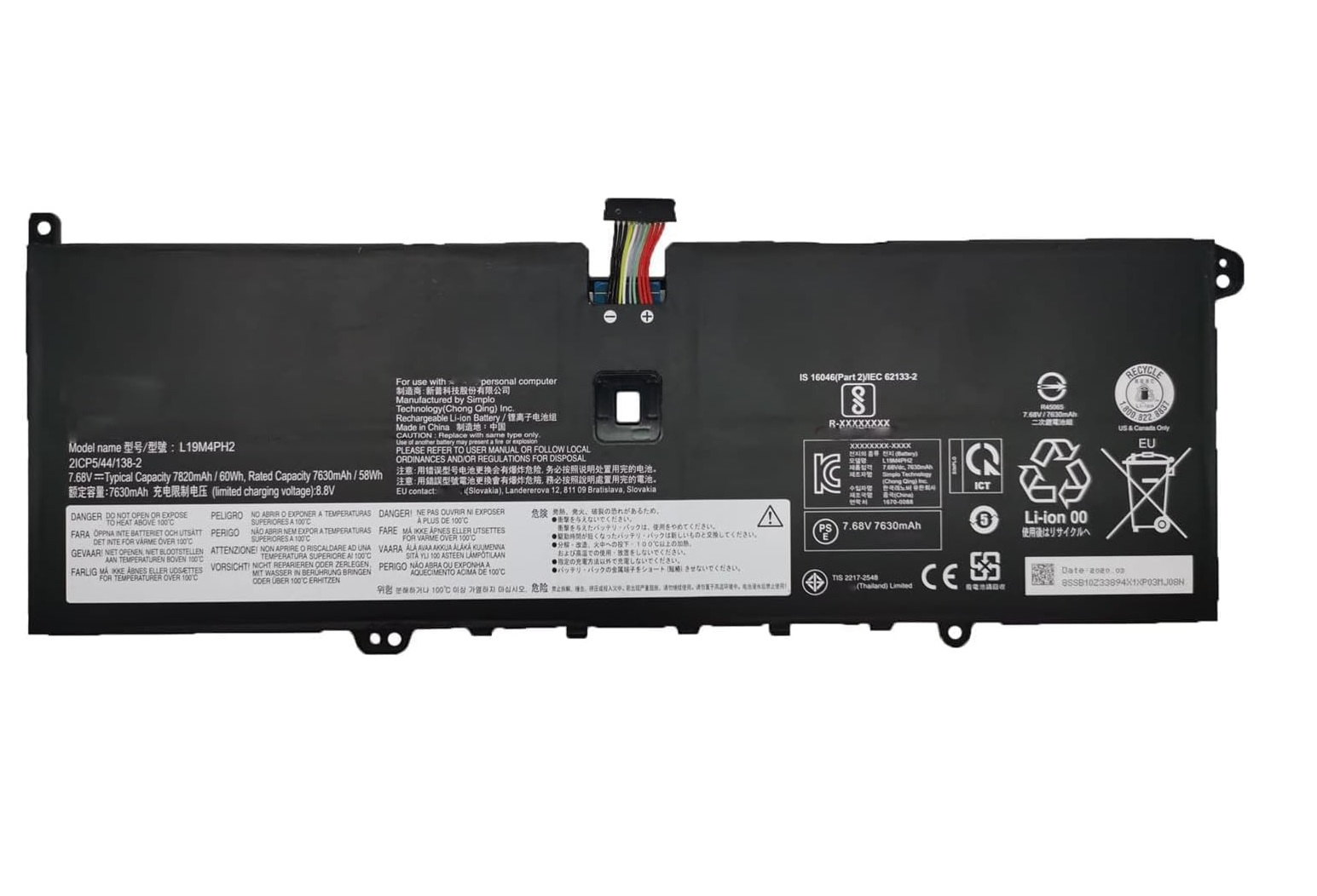 (image for) L19M4PH2 L19C4PH2 Lenovo Ideapad Yoga 9-14ITL5 82BG compatible battery