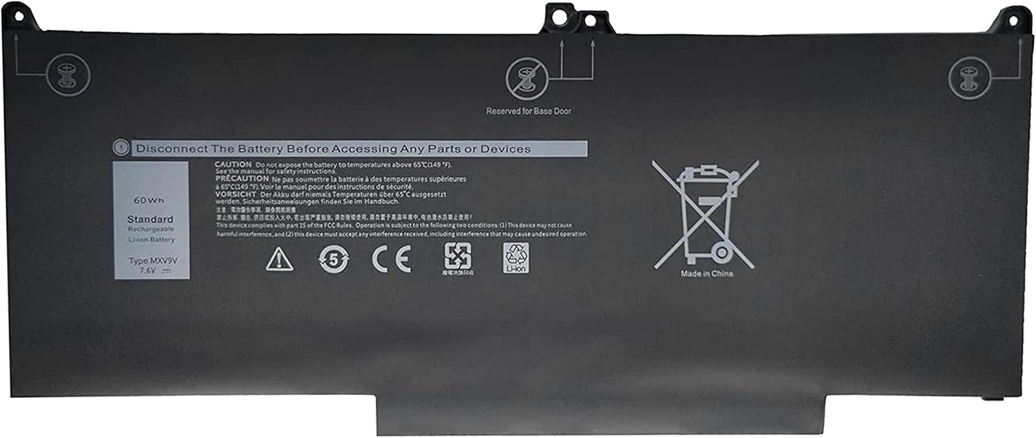 Dell Latitude 5300 5310 7300 7400 Type: MXV9V 5VC2M N2K62 829MX CR8V9 WXW80 K4Y2J compatible battery